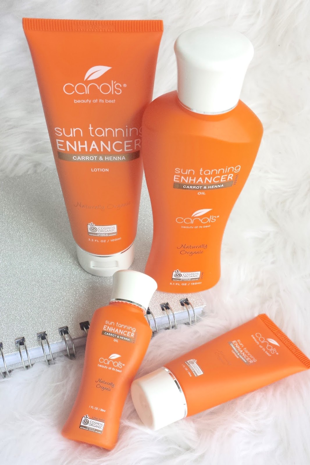 CAROL'S BEAUTY - SUN TANNING ENHANCER LOTION & HENNA OIL