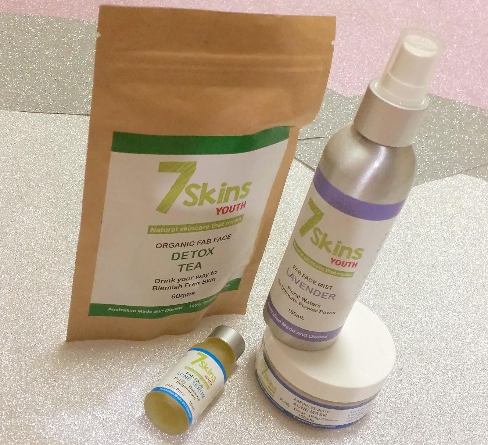 7 SKINS YOUTH - NATURAL SKINCARE FOR ACNE AND ORGANIC DETOX TEA