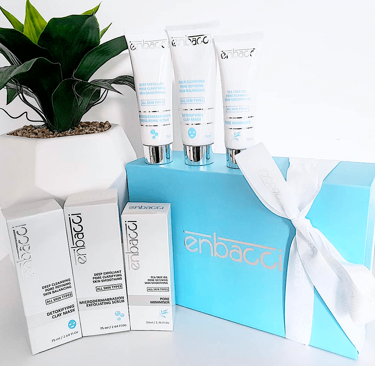 ENBACCI - DETOXIFYING CLAY MASK / MICRODERM EXFOLIATING SCRUB / PORE MINIMISER