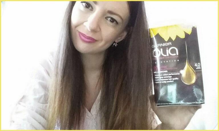 GARNIER OLIA PERMANENT HAIR COLOUR DARK BROWN REVIEW VIDEO BEFORE AFTER