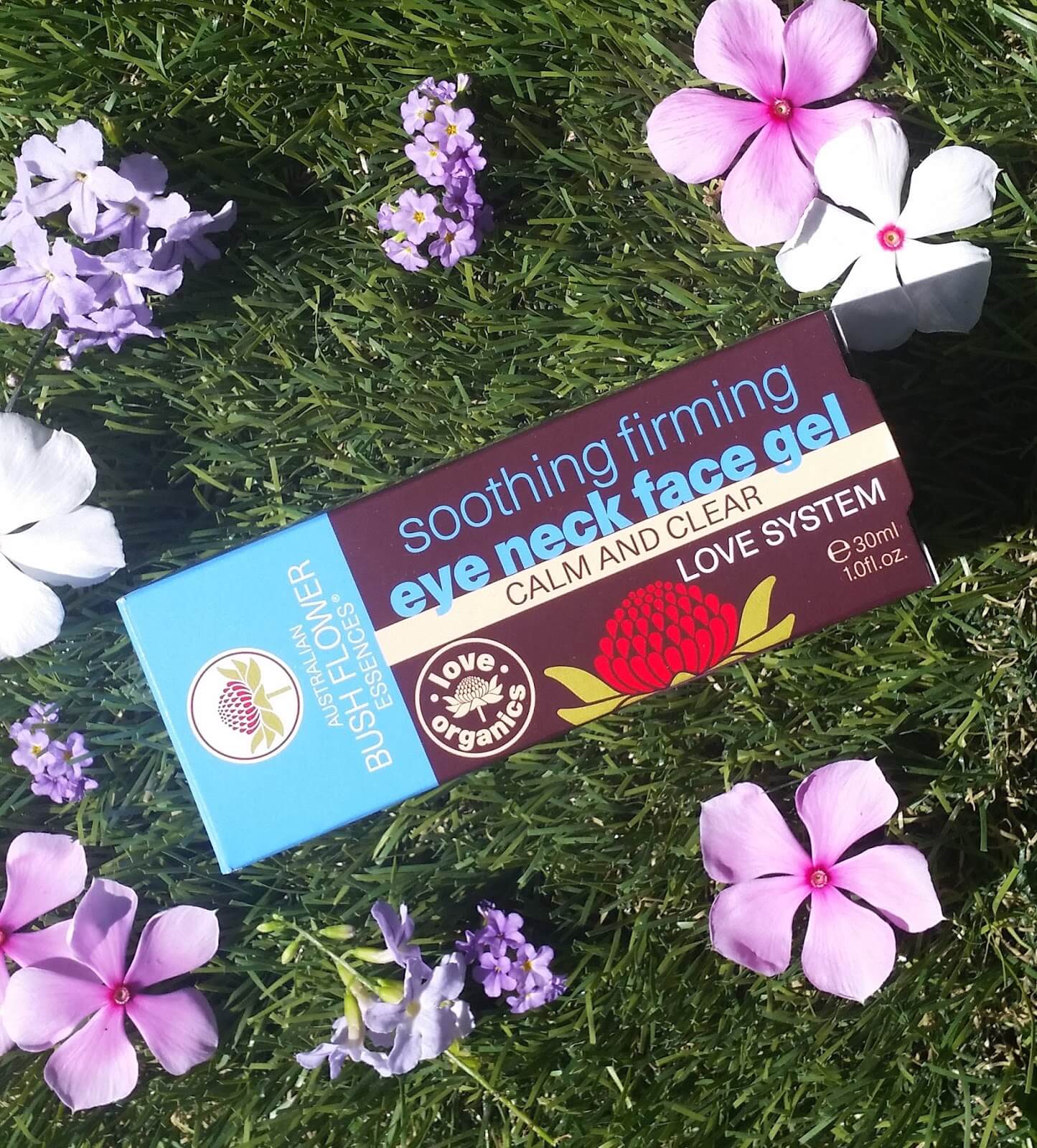 AUSTRALIAN BUSH FLOWER ESSENCES LOVE SYSTEM SOOTHING FIRMING EYE NECK FACE GEL Candyfairy Blog